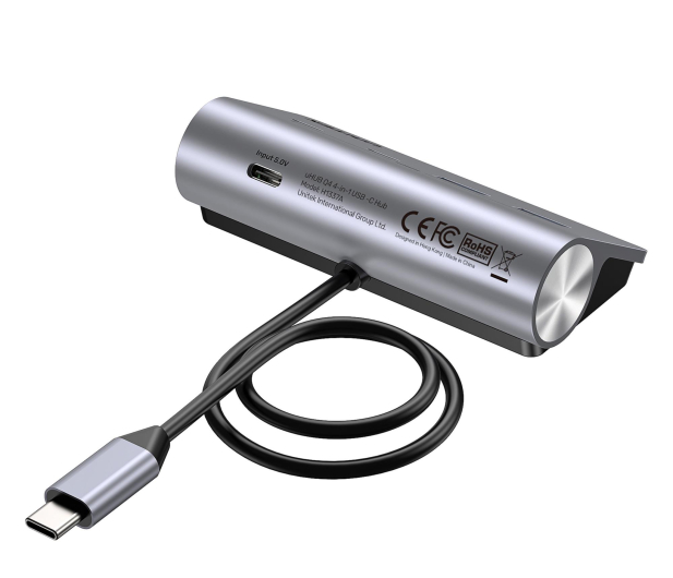 Unitek Hub aluminiowy USB-A/USB-C z 4 portami 5Gbp - 1369163 - zdjęcie 4